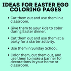 Easter Egg Coloring Pages | Easter Coloring Pages | Easter Activity | Easter Craft | Craft for Kids | Classroom Activity | Party Activity
