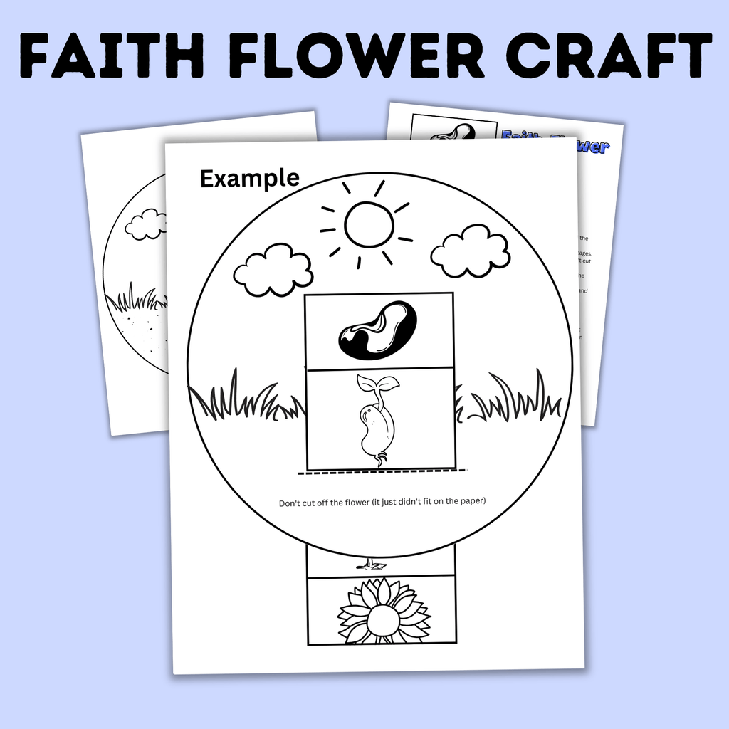 Faith Flower Craft for Kids | Sunday School Craft | Faith Craft
