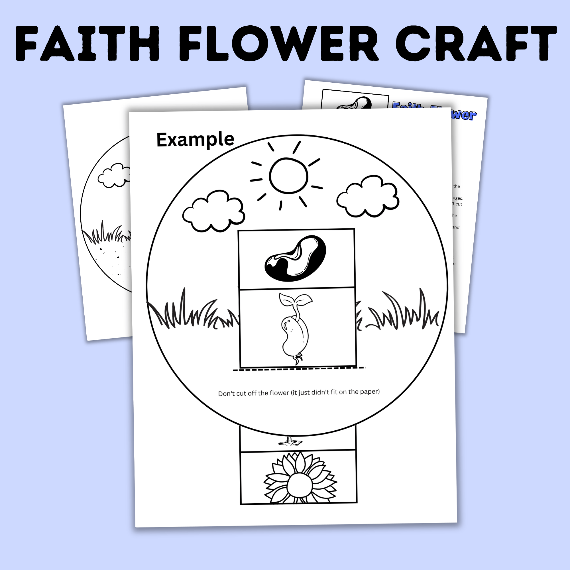 Faith Flower Craft for Kids | Sunday School Craft | Faith Craft