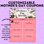 Customizable Mother's Day Coupons