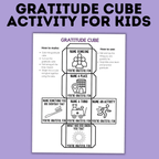 Gratitude Cube for Kids | Gratitude Activity