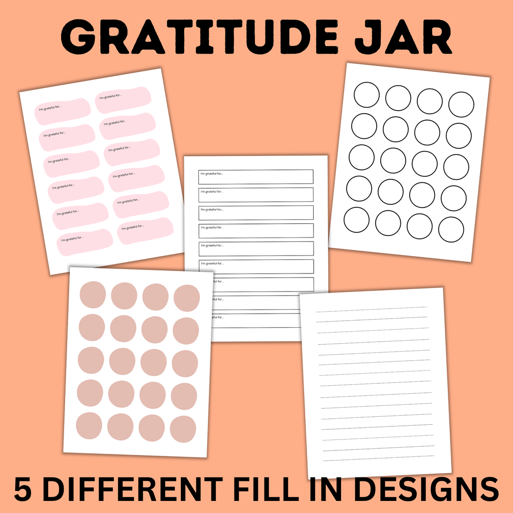 Gratitude Jar for Kids | Thankful Jar | Gratitude Activities
