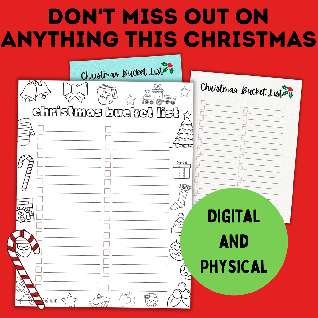 Christmas Bucket List for Kids and Family | Christmas Activities