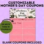 Customizable Mother's Day Coupons
