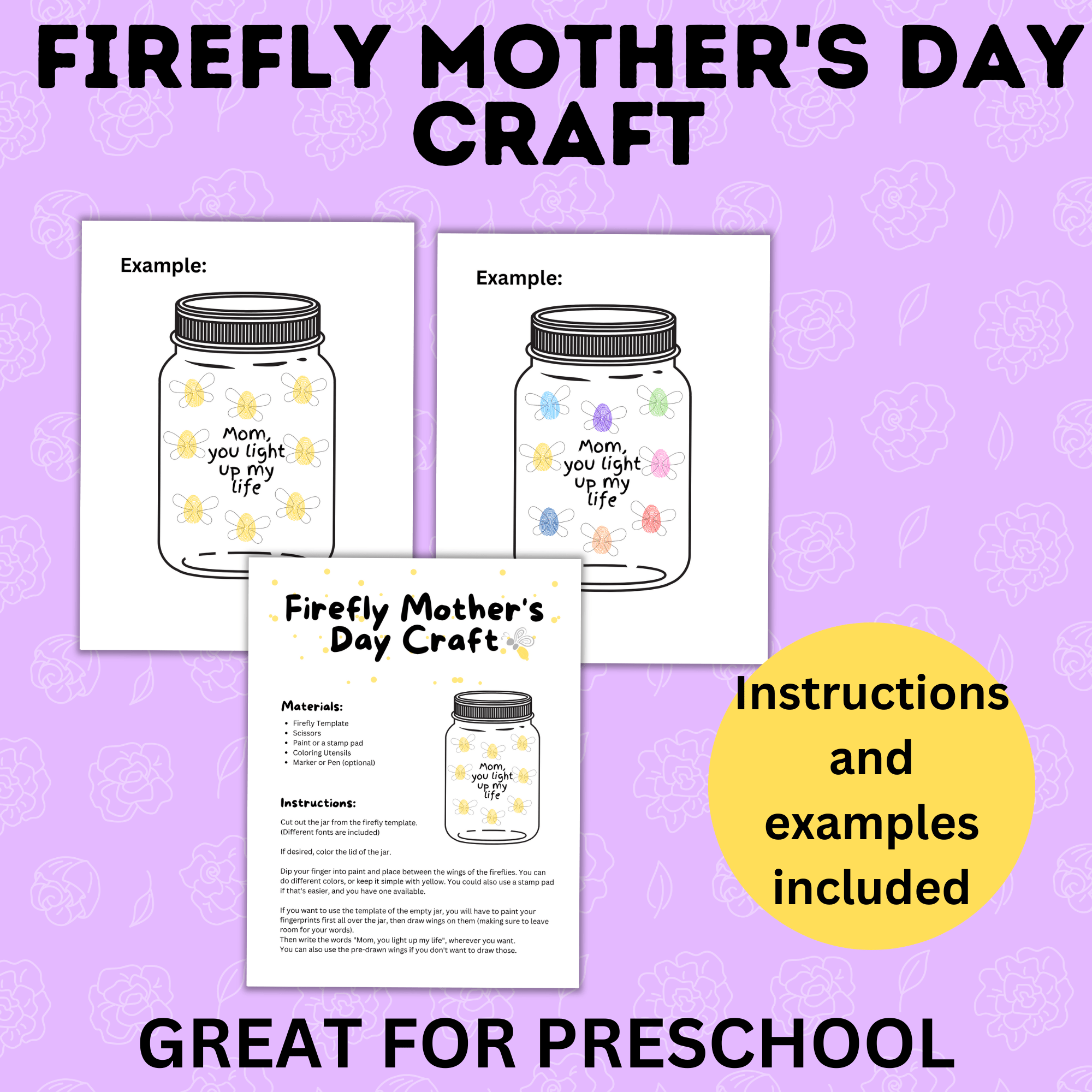 Firefly Craft | Mother's Day Craft