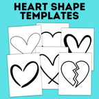 Heart Template | Heart Shape for Crafts | Heart Craft