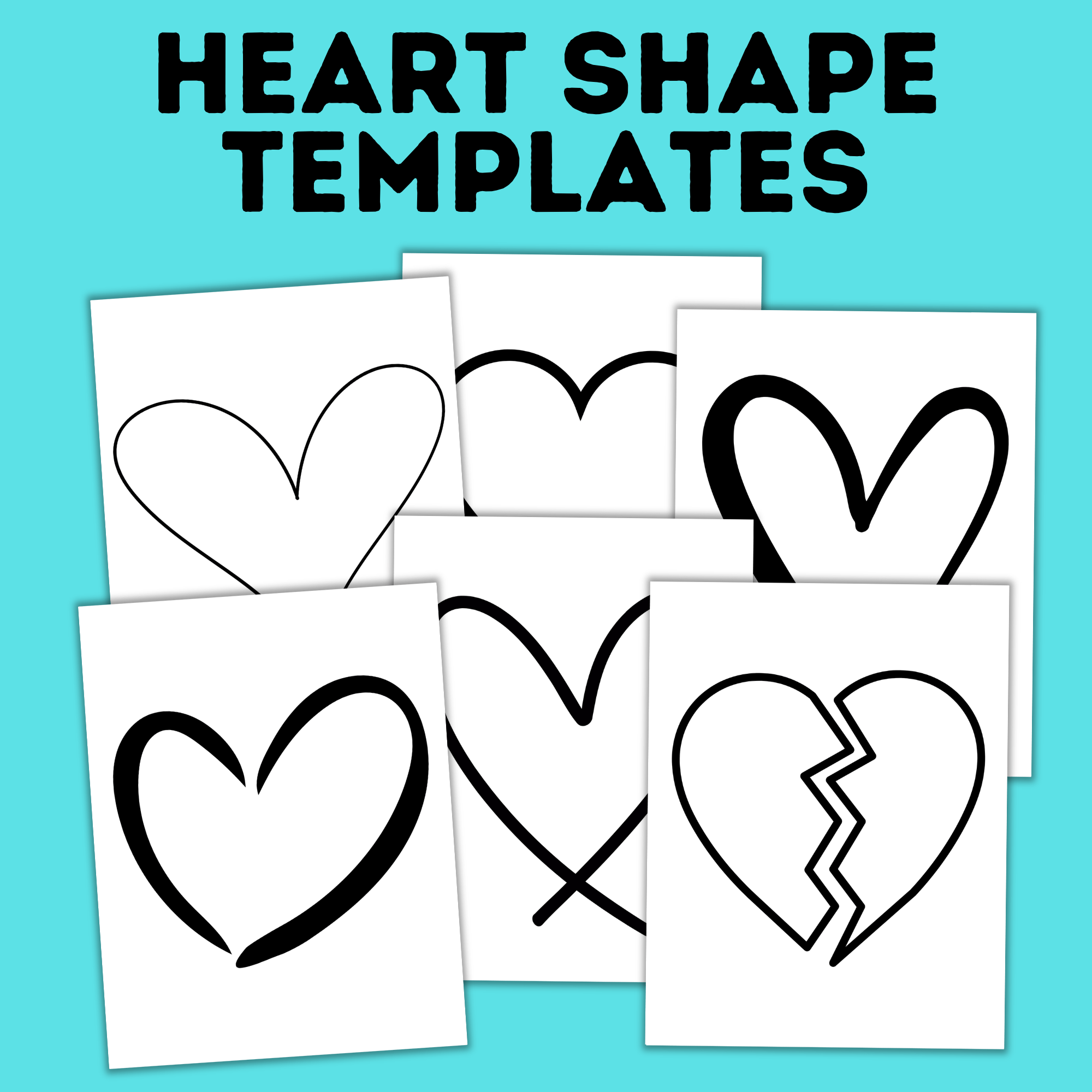 Heart Template | Heart Shape for Crafts | Heart Craft