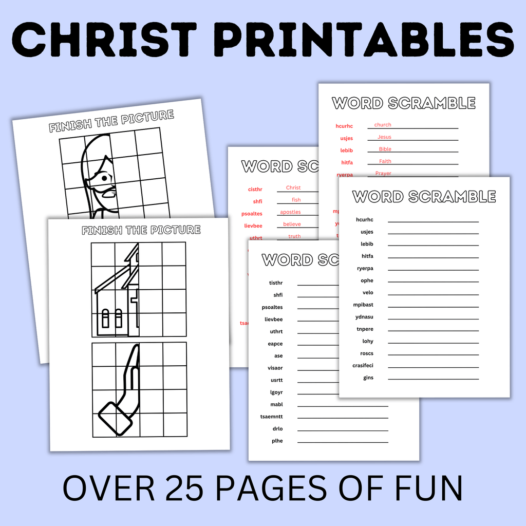 Sunday School Activity Fun Pack | Sunday School Printables | Church Activities