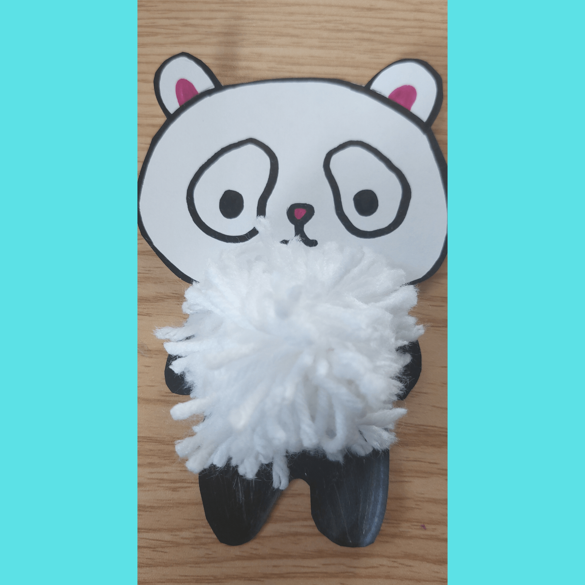 Panda Craft Template for kids