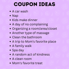 Customizable Mother's Day Coupons
