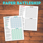 Battleship Paper Game