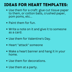 Heart Template | Heart Shape for Crafts | Heart Craft