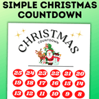 Christmas Countdown Calendar for Kids | Christmas Calendar