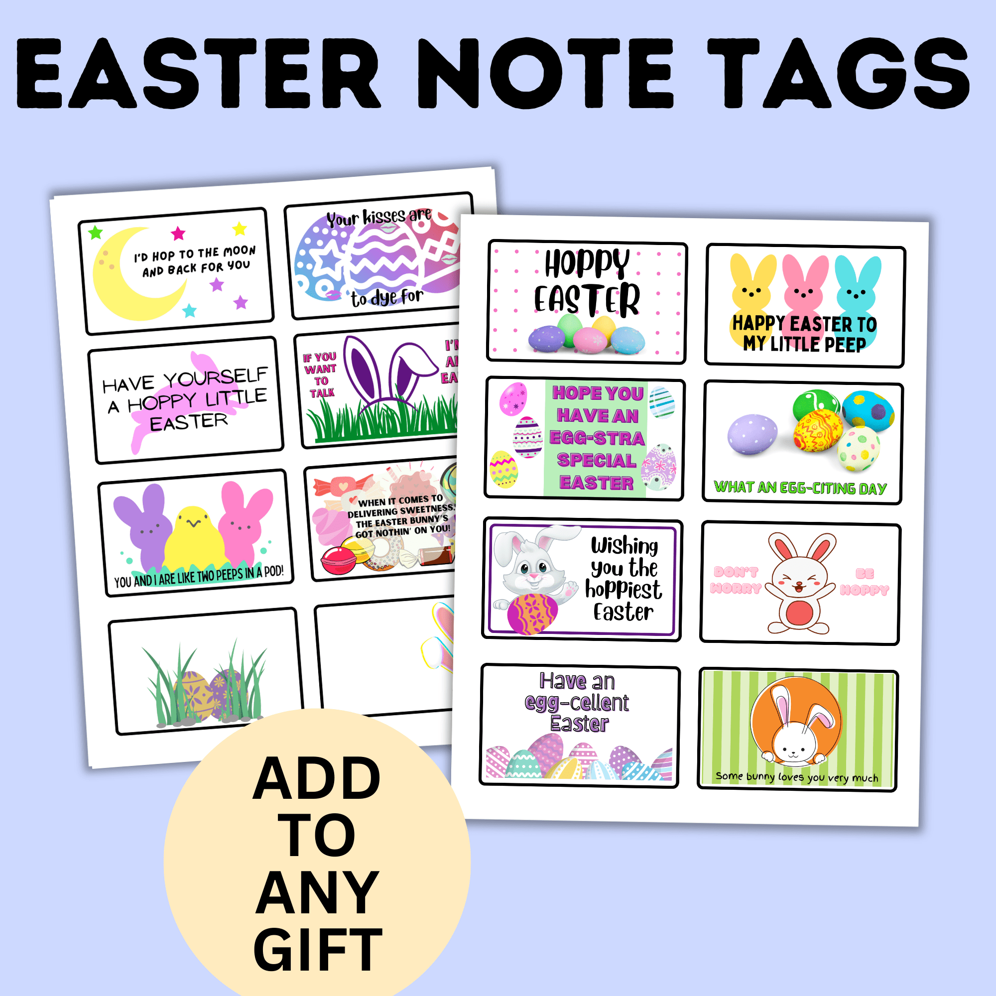 Easter Note Tags and Gift Tags