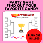 Valentine's Day Candy Tournament Bracket for Kids | Kids Games
