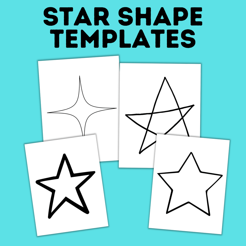 Star Shape Template for Crafts | Star Crafts | Star Shapes