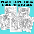 Yoga Coloring Pages | Relaxing Coloring Pages