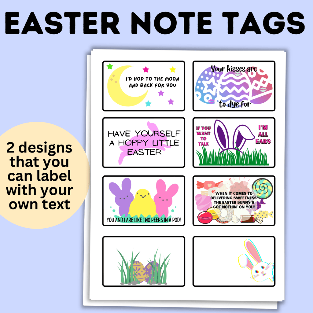 Easter Note Tags and Gift Tags
