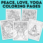 Yoga Coloring Pages | Relaxing Coloring Pages