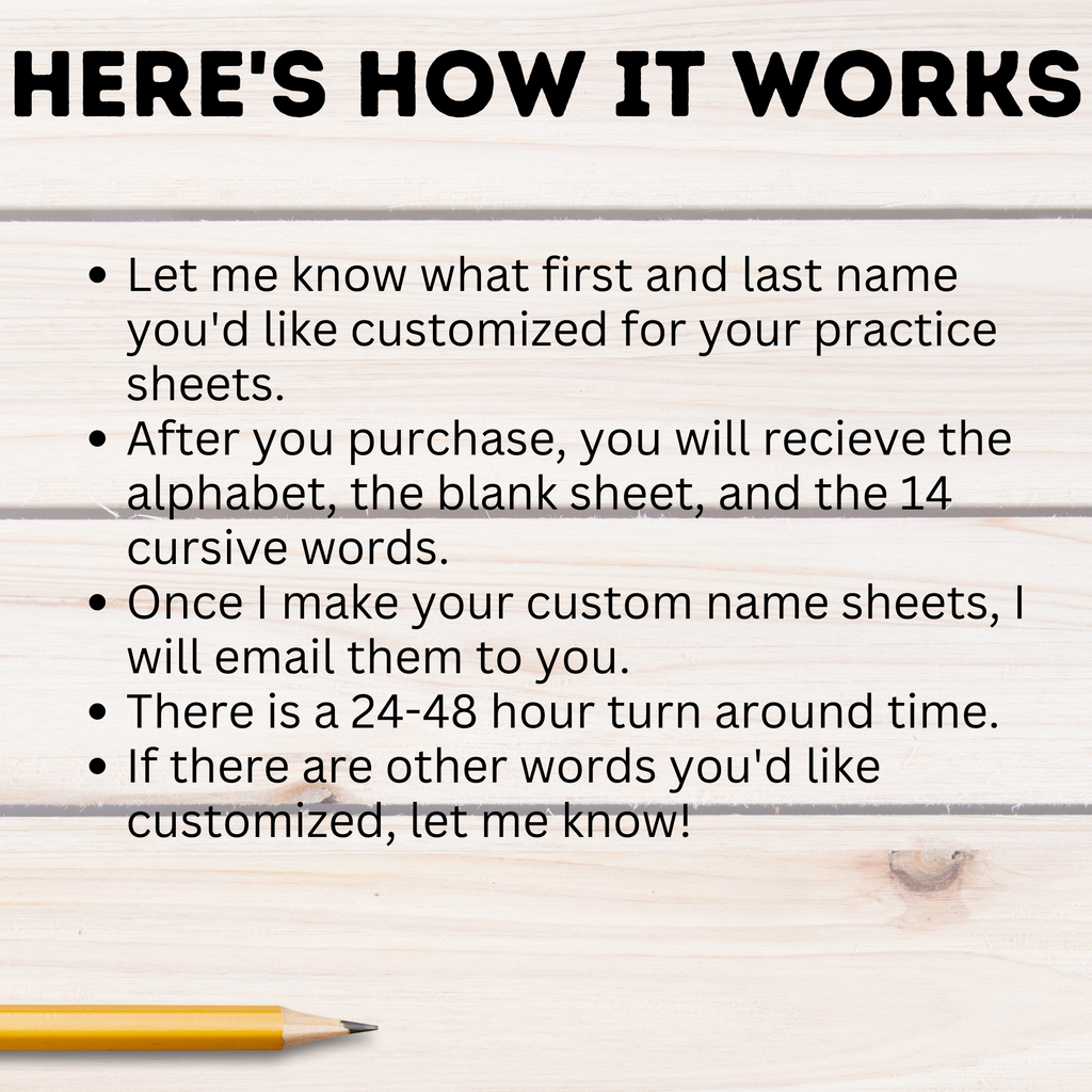 Cursive Practice with Custom Name | Practice Your Name in Cursive | Cursive Alphabet