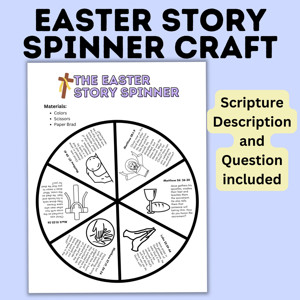 Easter Story Spinner Craft | Easter Craft | Kids Crafts | Toddler Craft