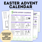 Easter Story Activity | Easter Crafts | Easter Lesson | Easter Advent Calendar