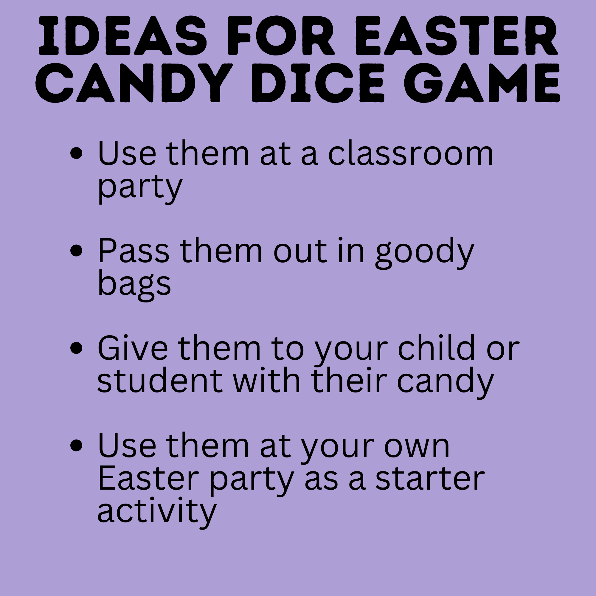 Easter Game | Easter Dice Game for Kids | Party Games