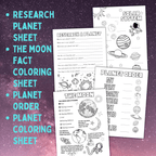 Solar System Worksheets and Coloring Pages | Space Activity Sheets