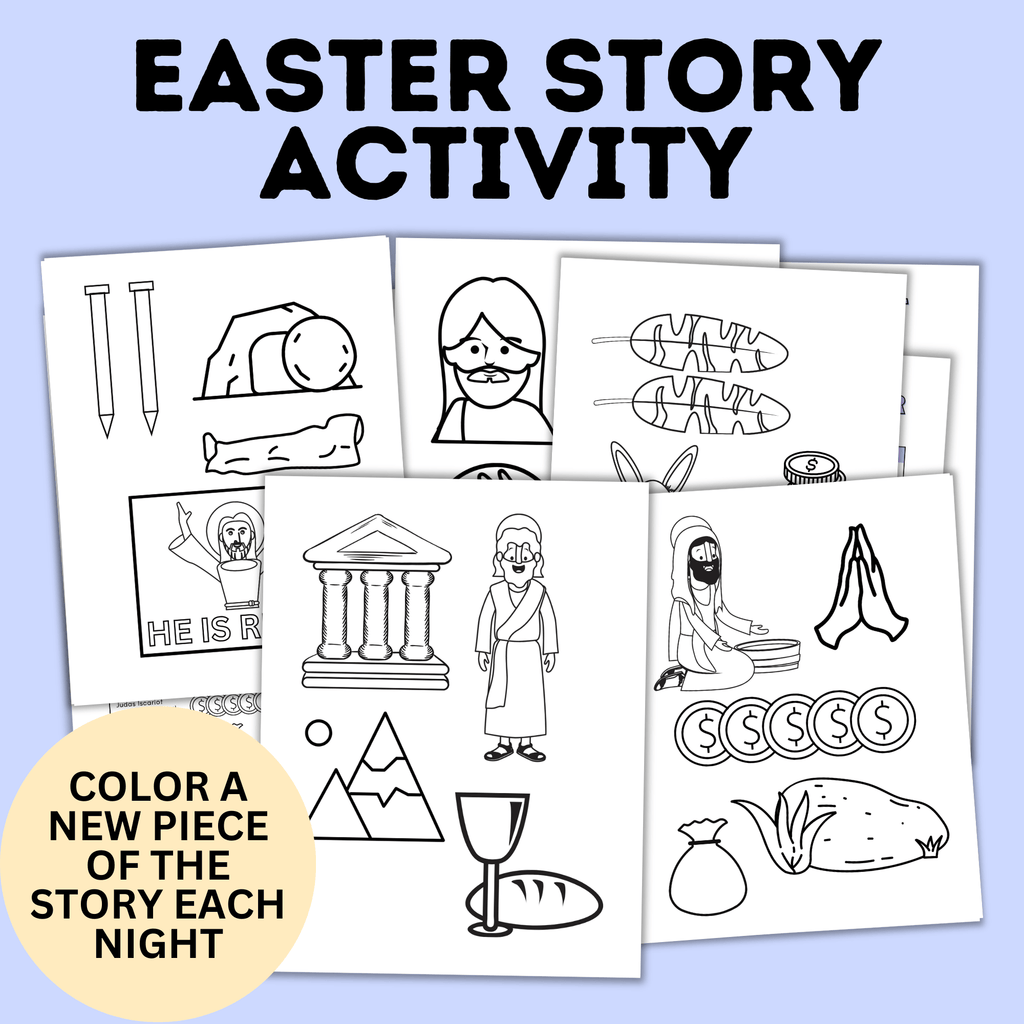 Easter Story Activity | Easter Crafts | Easter Lesson | Easter Advent Calendar