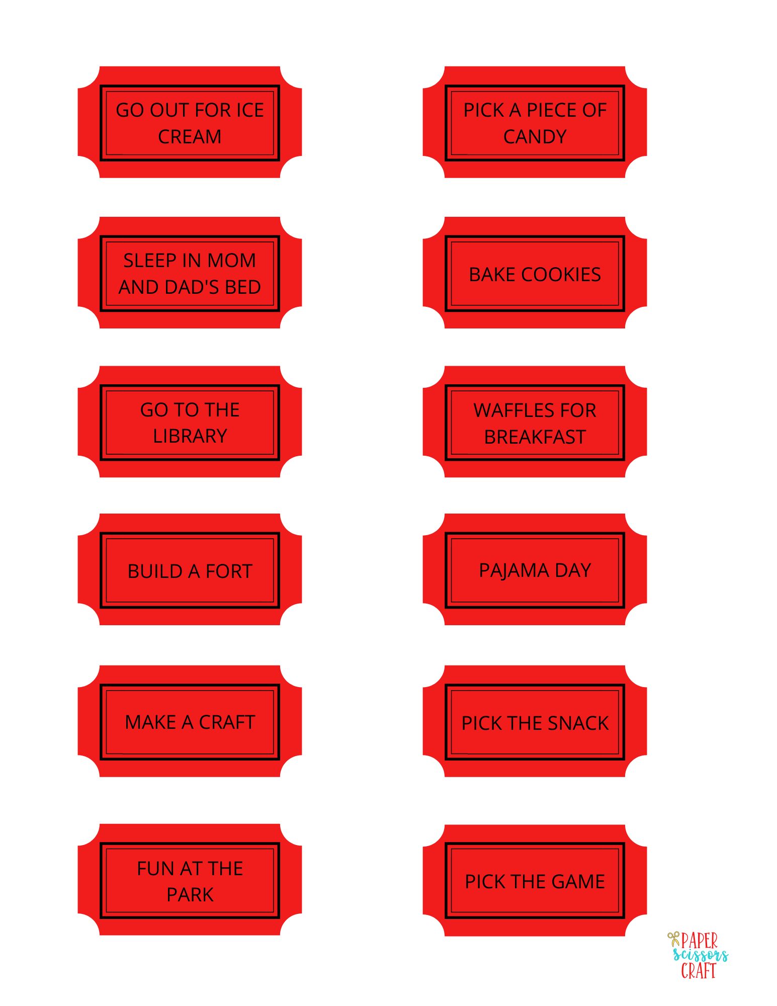 FREE Kids Prize Tickets