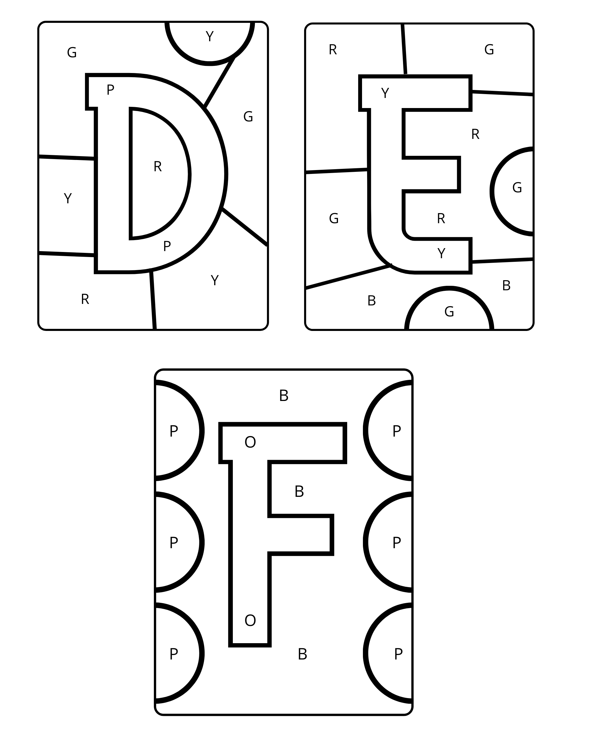 Alphabet Paint by Number (Letter)