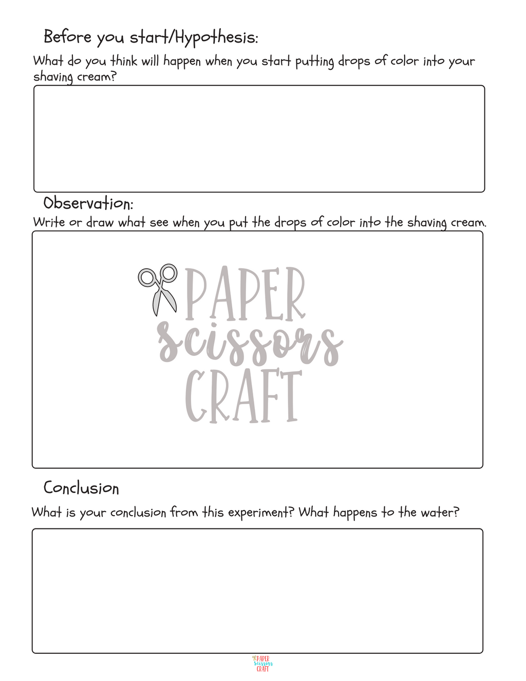 The Scientific Method: The Clouds and Raindrops Experiment 
