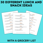 Lunch Planner | Kids Food Planner | Summer Planner | Summer Book for Kids | eBook