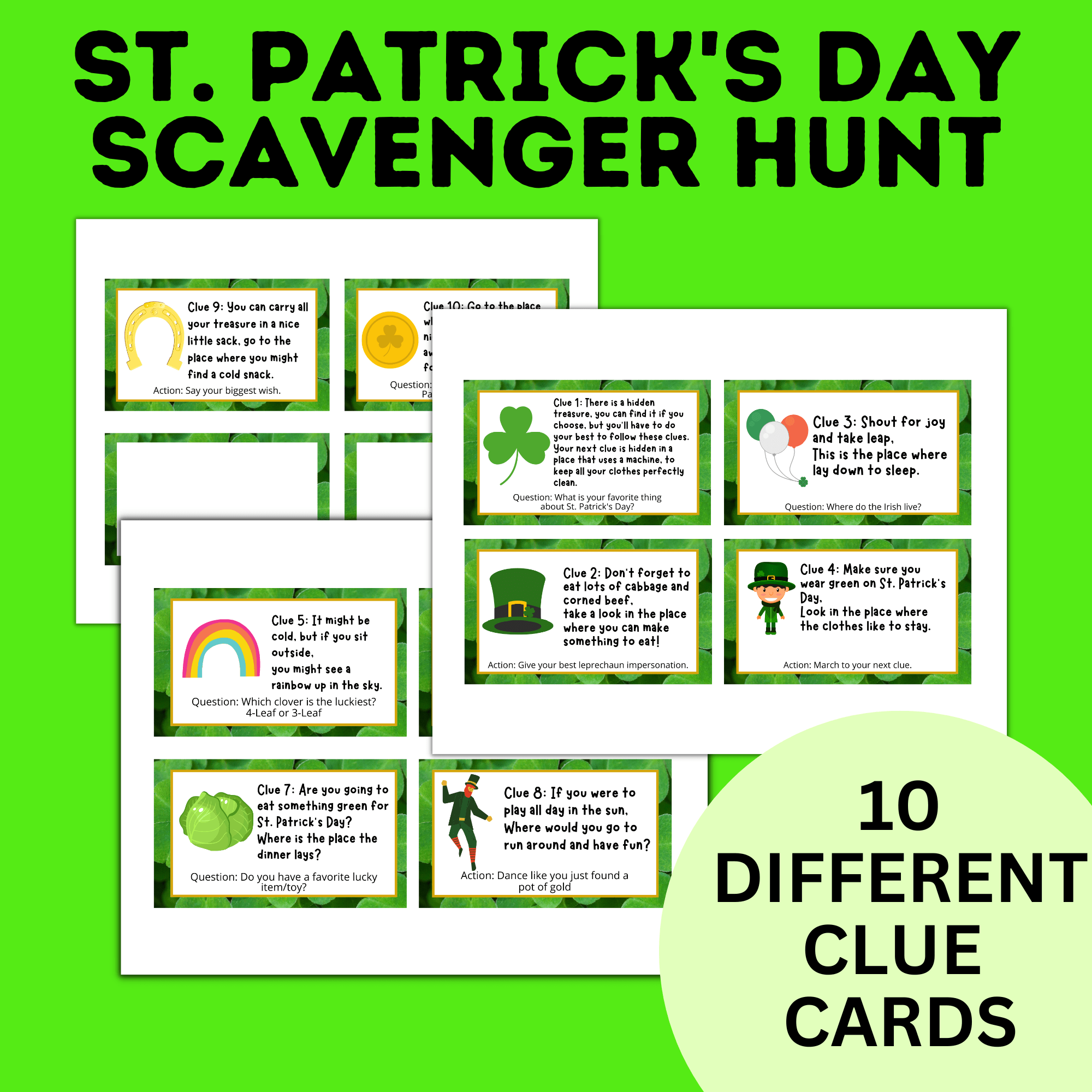 St. Patrick's Day Treasure Hunt | Kids Party Games