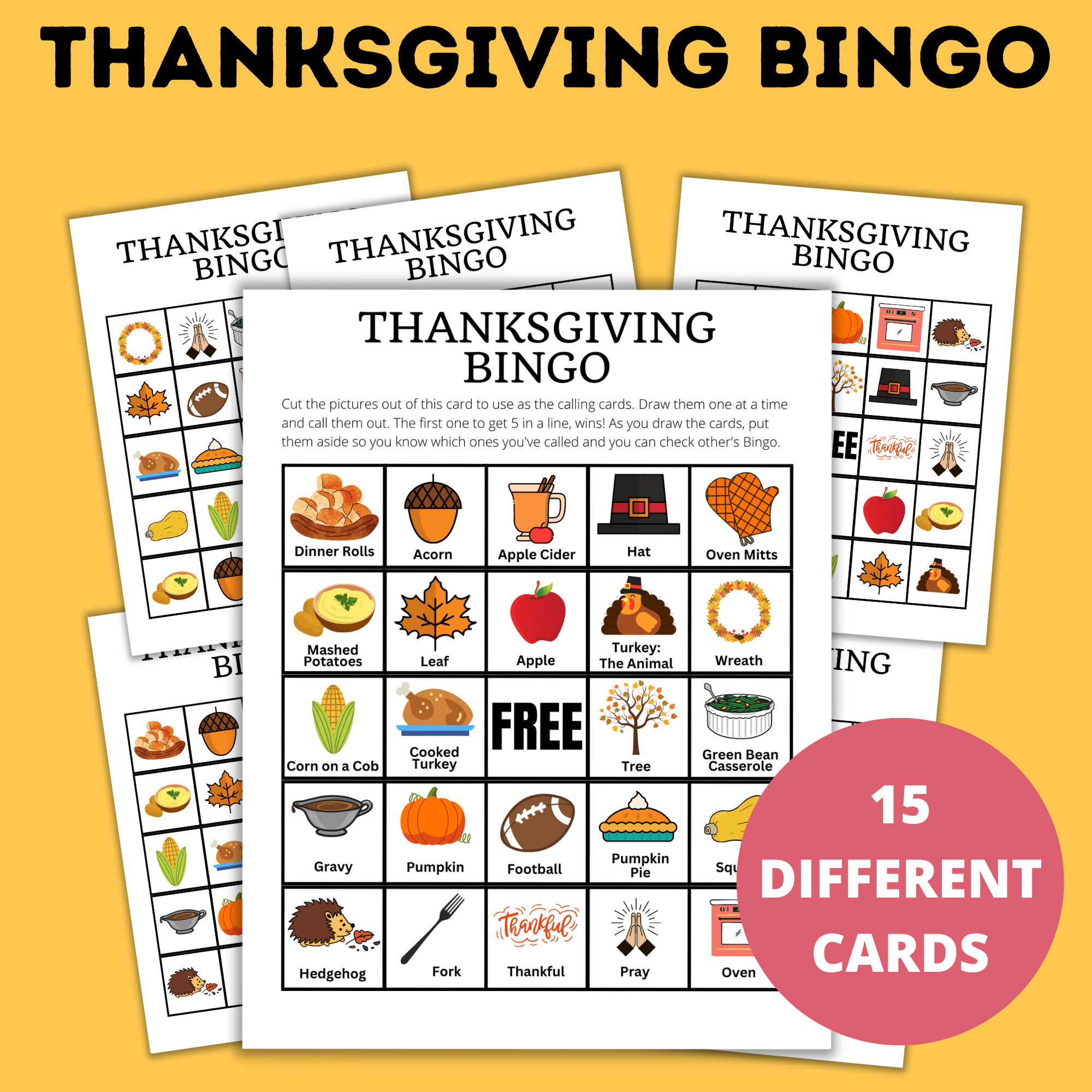 Thanksgiving Bingo | Kids Activities | Thanksgiving Games | Kids Games