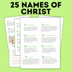 Easter Names of Christ Advent Calendar | Names of Christ | Easter Activity | Easter Printables | Easter for Family | Family Activities