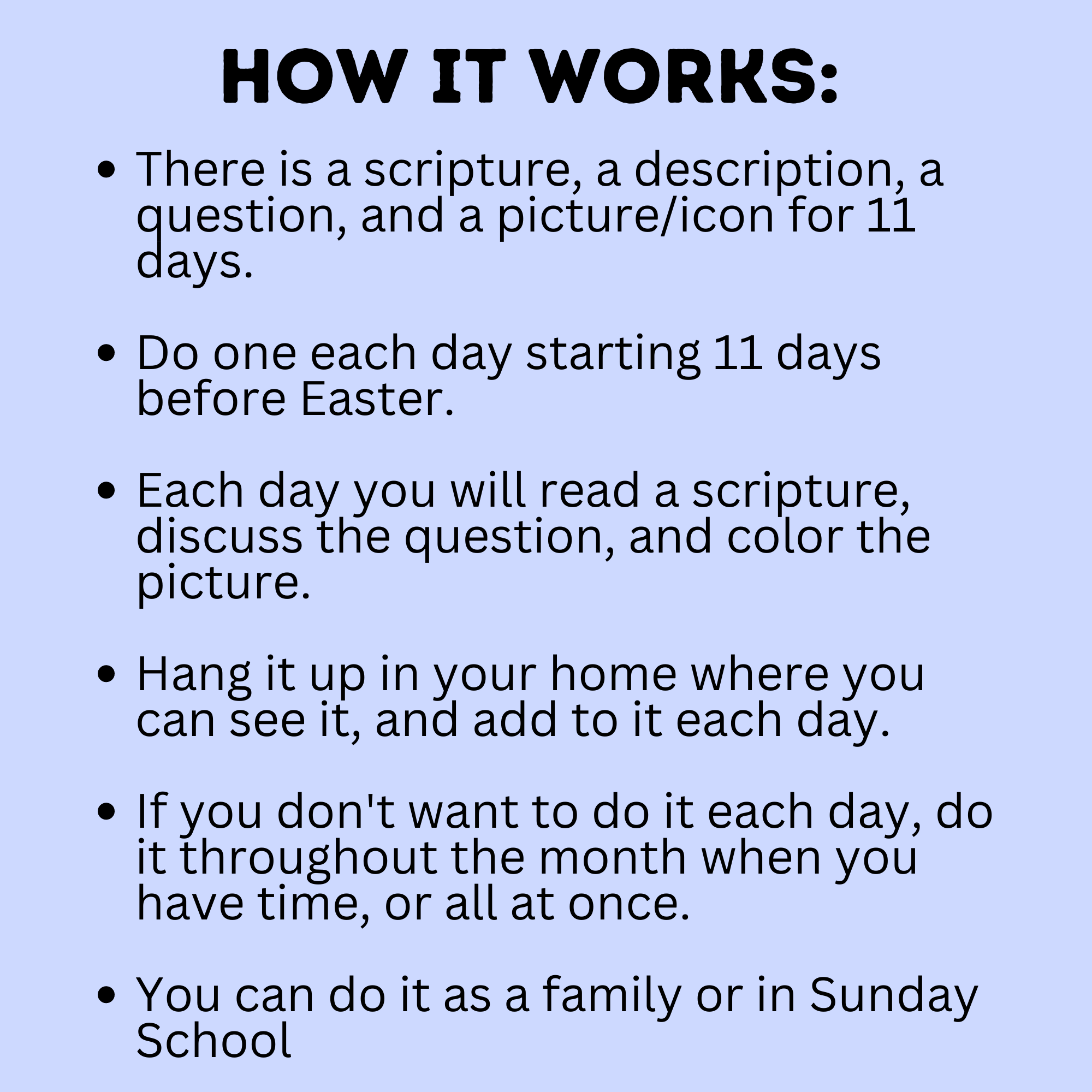 Easter Story Activity | Easter Crafts | Easter Lesson | Easter Advent Calendar