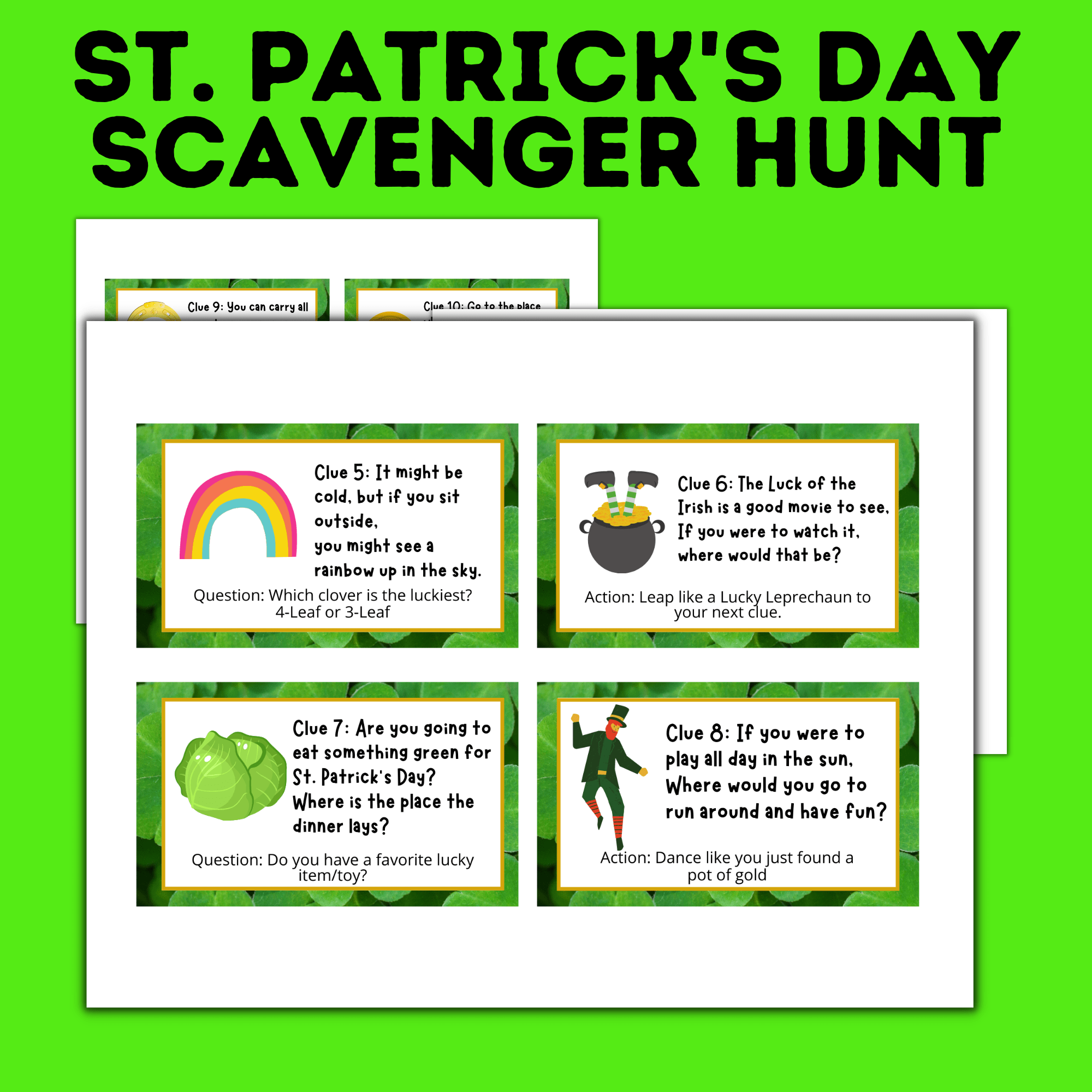 St. Patrick's Day Treasure Hunt | Kids Party Games