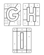 Alphabet Paint by Number (Letter)