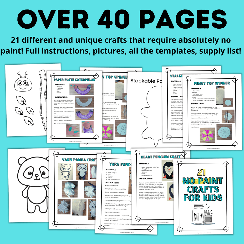 Quick Crafts for Kids | 21 Easy Crafts for Kids with No Mess