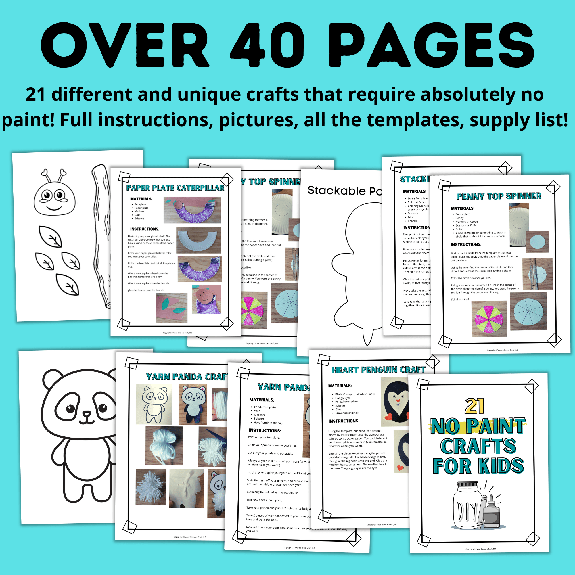 Quick Crafts for Kids | 21 Easy Crafts for Kids with No Mess