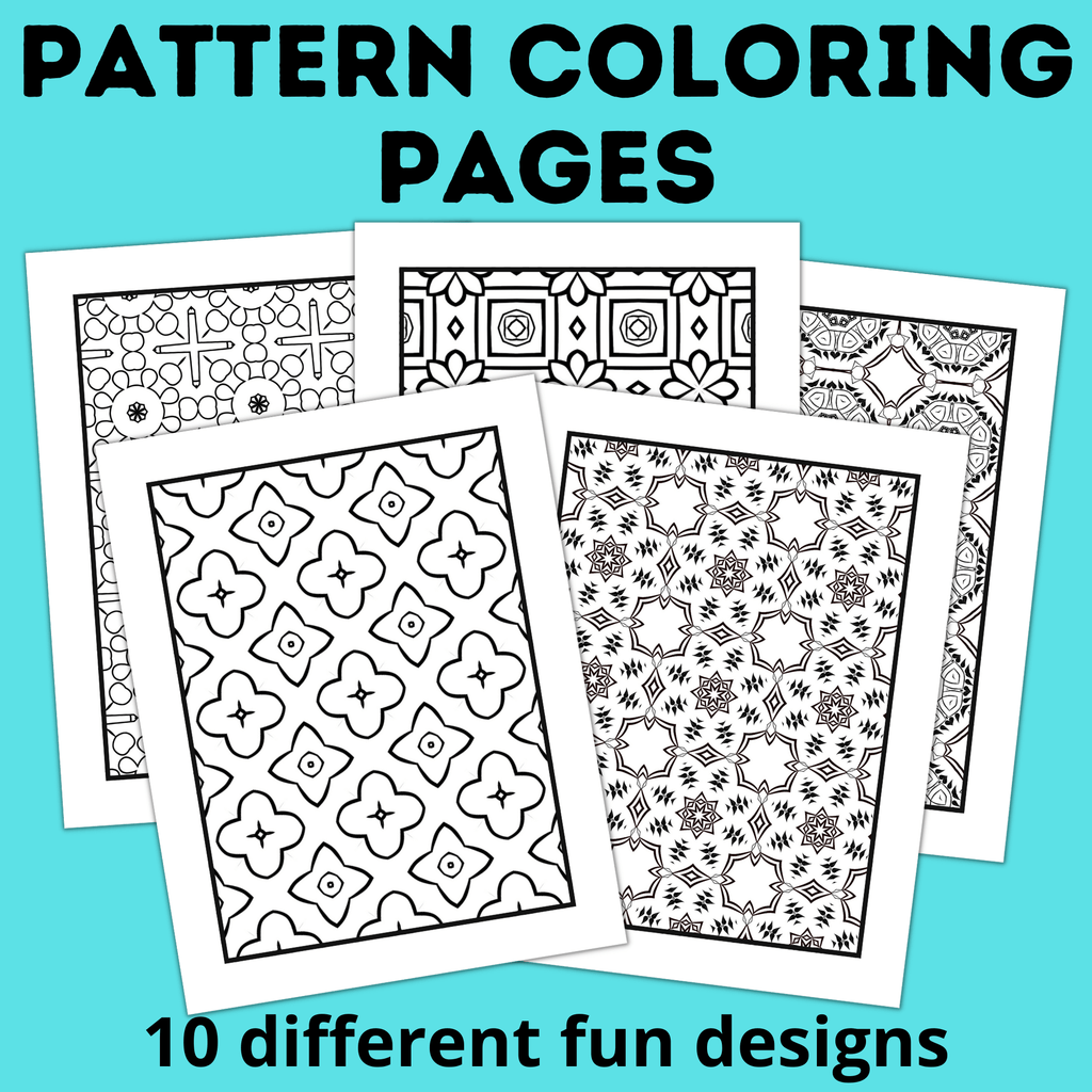 Pattern Colour Page Pattern Coloring Pages | Mandala Coloring Pages | Geometric Coloring P ...