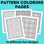 Pattern Coloring Pages | Mandala Coloring Pages | Geometric Coloring Pages