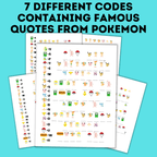 Pokemon Decoding Activity for kids