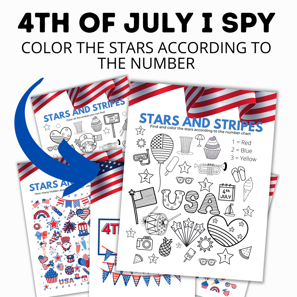 July 4th I Spy Game for Kids | Kids Games | 4th of July Activities