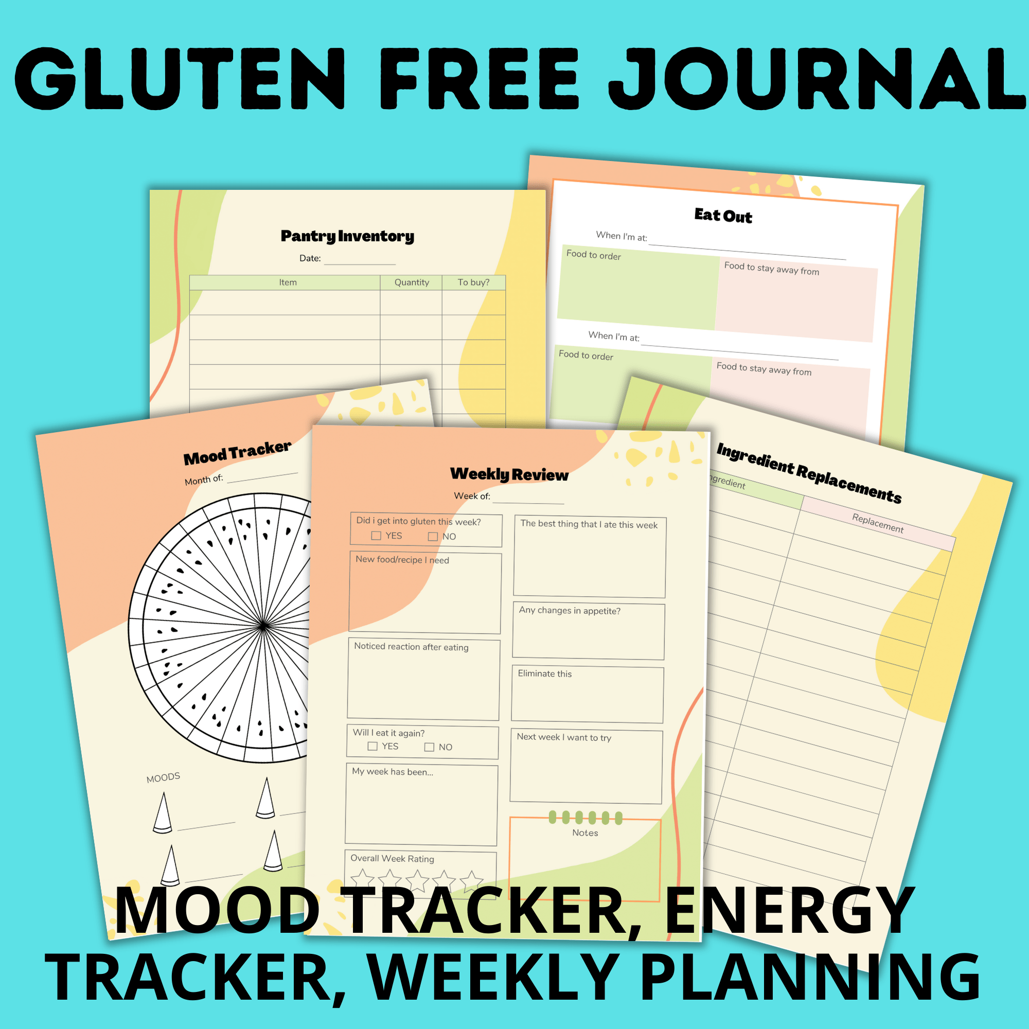 Gluten Free Journal and Planner | Gluten Free Printables