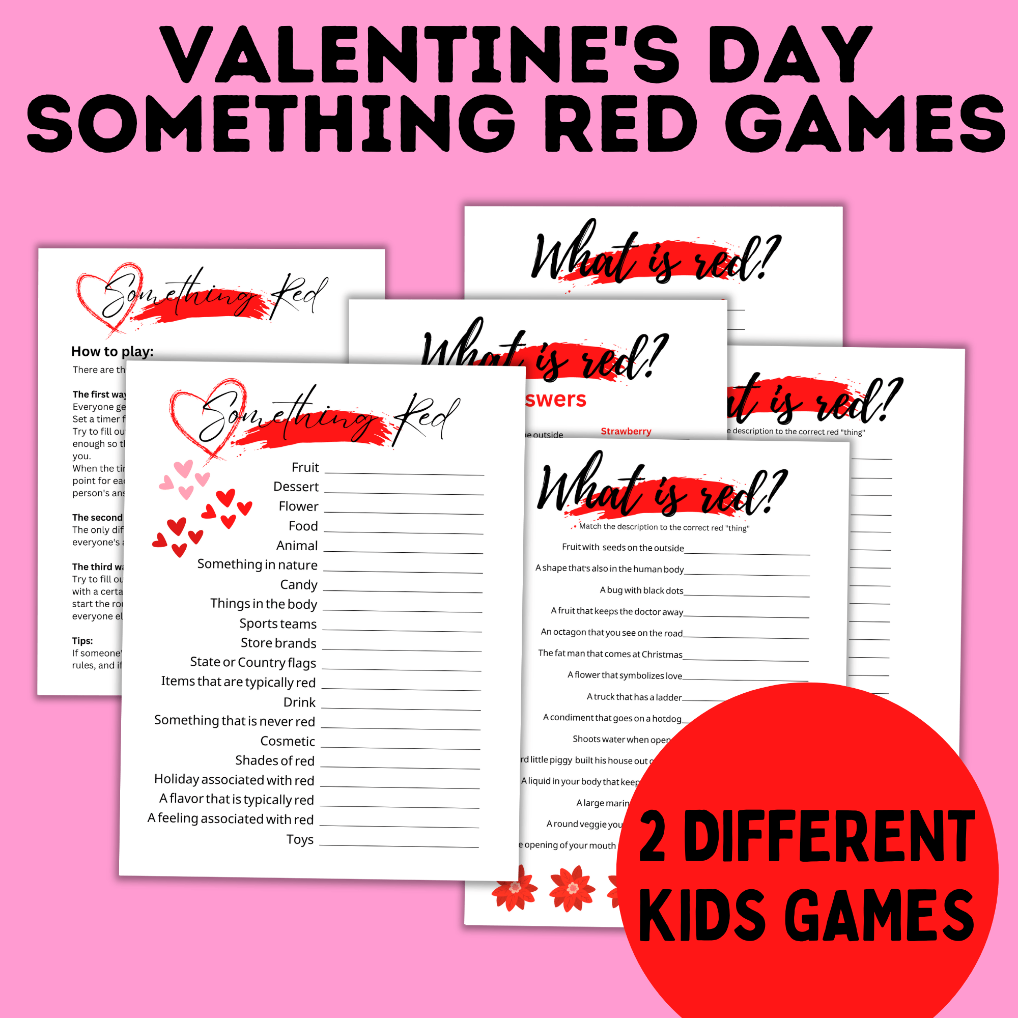 Mega Valentine's Day Game and Printable Pack for Kids