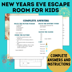 New Year's Eve Escape Room for Kids | New Year's Eve Game for Kids