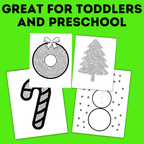 Christmas Q-tip Painting Printable | Christmas Craft for Kids and Toddlers