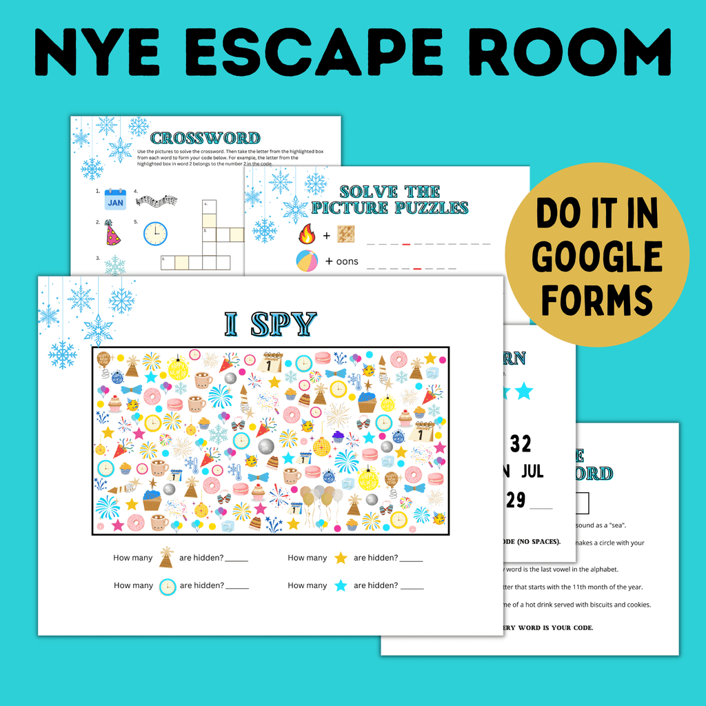 New Year's Eve Escape Room for Kids | New Year's Eve Game for Kids